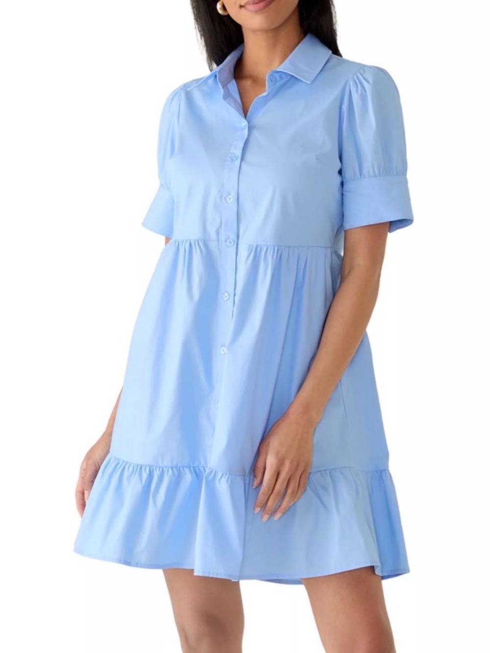 Crown & Ivy Women's Short Sleeve Meredith Dress Shirt